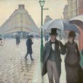Парижская улица в дождливую погоду